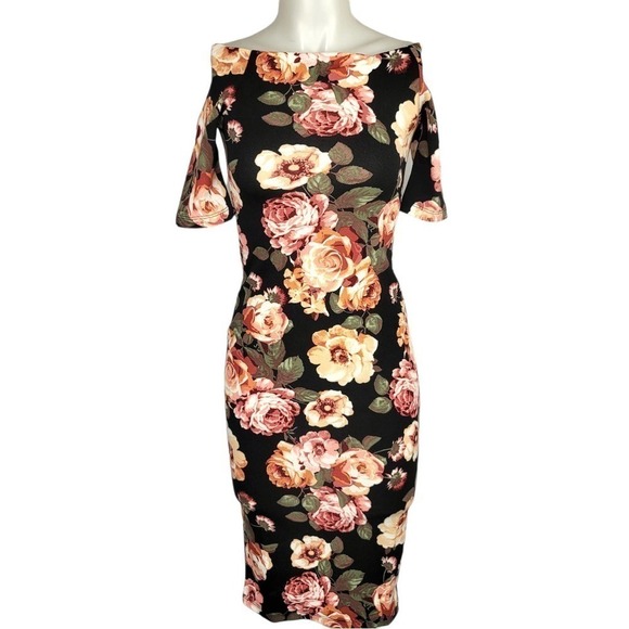 WEAREVER Floral Bodycon Dress Size Small NWOT - Picture 1 of 5